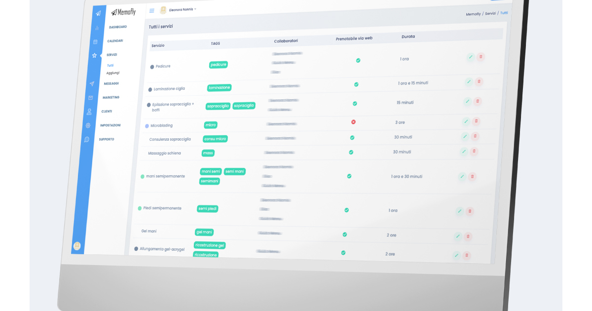 Come si inseriscono i servizi offerti dalla tua attività?